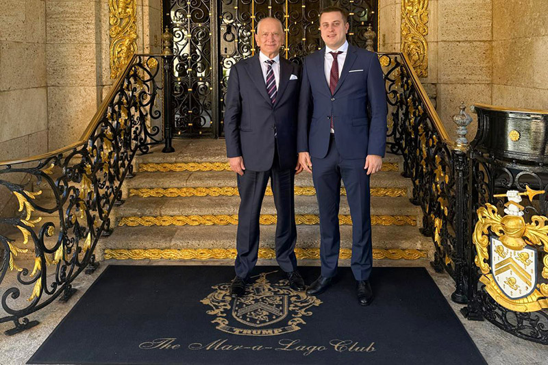 Prof. Dr. sc. Nikica Gabrić und Dr. Krešimir Gabrić Ehren­gäste in Mar-a-Lago